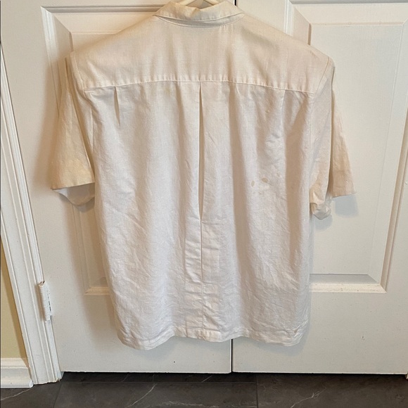 Vintage White Button Down Blouse - Picture 3 of 3